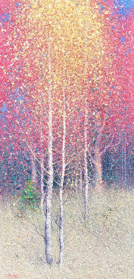 Image of Autumn Poetry by Andrii Kovalyk, Original Artworks  medium, part of the Inner Landscapes series, priced at €4500